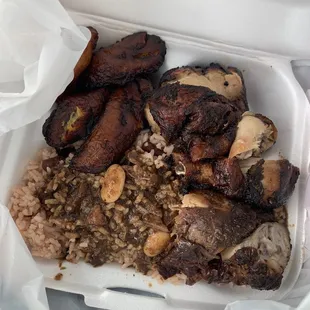 Jerk Chicken Jamaican Rice and Peas