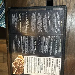 Menu as of 8/19/23