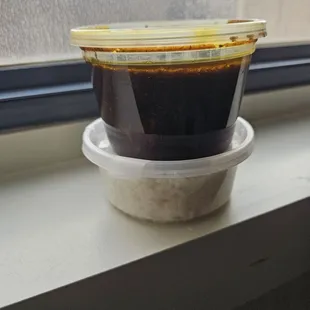 Oxtails with side of white rice