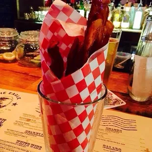 Brown sugar bacon at "The Eagle" in Cincinnati..