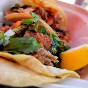 Pork street tacos