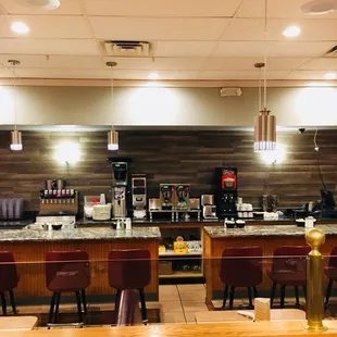 a view of the counter