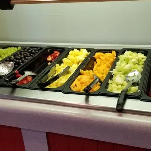 a variety of salads