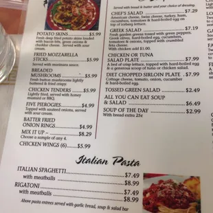 menu, chicken wings and fried chicken