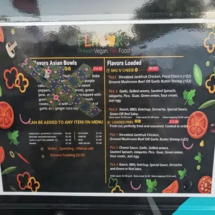 the menu