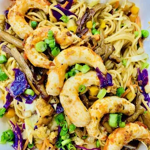 Rainbow bowl with noodles