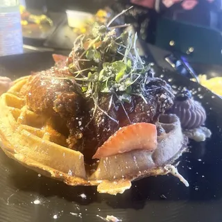 Buttermilk Chicken and Waffles Saturday and Sunday Brunch