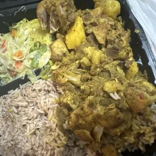 I ordered Curry Chicken &amp; revived curry goat