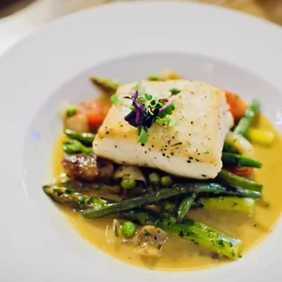 Pan Seared Halibut