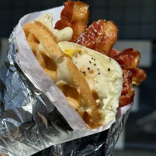 Bacon Maple with Egg