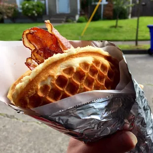 Bacon Maple Bacon - creamy maple spread and two kinds of bacon in this one.