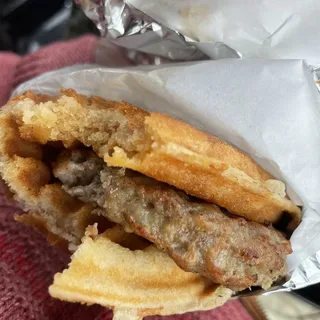 Sausage and 100% Pure-Maple Cream