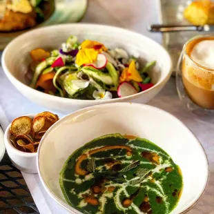 Nettle Soup &amp; Farmers Salad
