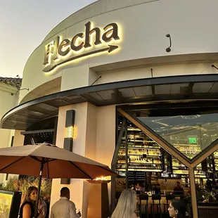 Front of restaurant