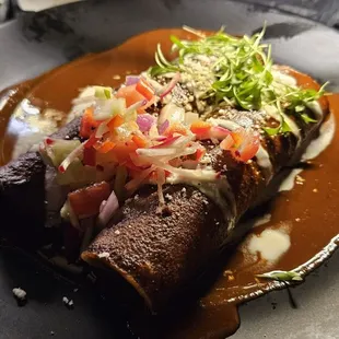 Mole Enchiladas were good
