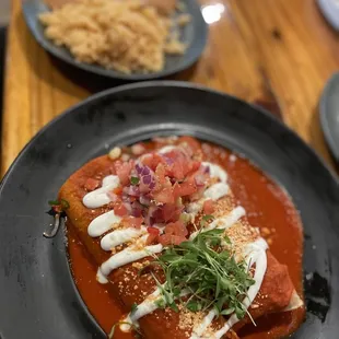 Carne asada enchiladas $26.