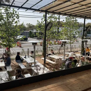 Seated area, all outdoors