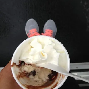 I scream you scream we all scream for ice cream (after a 5k run)  #FleetFeetStockton #5k #FunRun