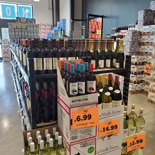 Lots of variety for wine