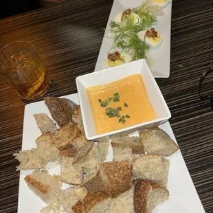 Sourdough bread cheese dip app