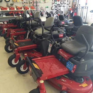Your Toro Zero Turn store!  Stocked and here to help with your mowing needs.