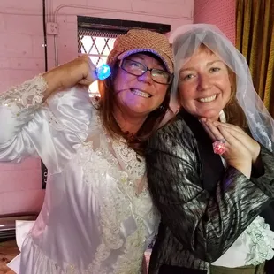 a bride and a bridegroom