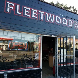 the front of the store