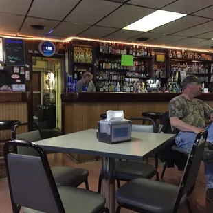 a man sitting at a table