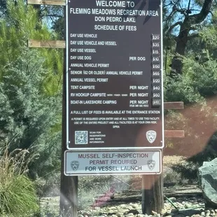 Signage of fees