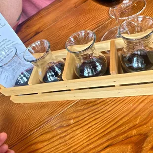 Red wine flights