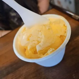 a scoop of ice cream