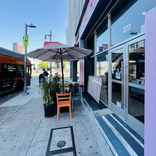 Entrance with seating