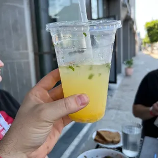 Homemade mango lemonade!