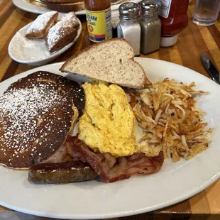 Burned pancake breakfast