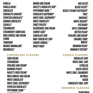 Our menu features an assortment of flavors.