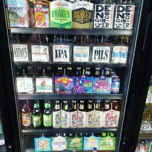 a display of beer