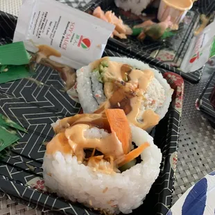 Large rolls &amp; yet so much rice if double rolled!! look &amp; the top roll!