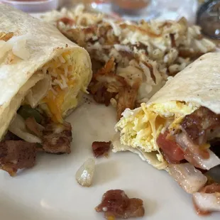 Breakfast burrito, so good!