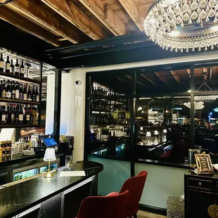 interior, sushi and sashimi