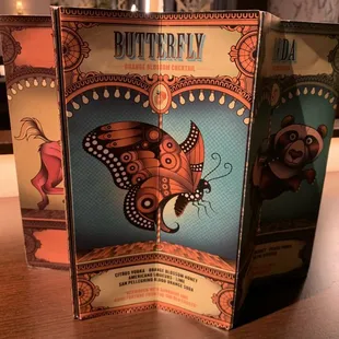 Cocktail Menu (Butterfly)