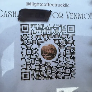 a qr code with a picture of a man