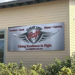 Outside of the restaurant