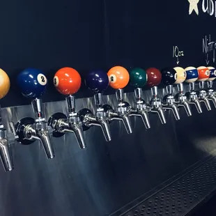 Tap handles. 12 reg, 2 nitro