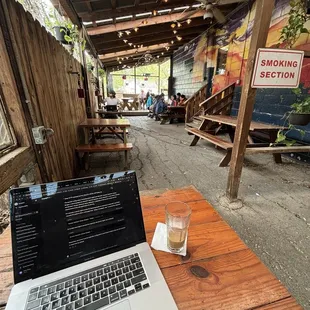 Outdoor seating area