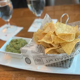 Chips and guacamole