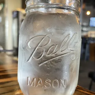 Water in a Mason Jar