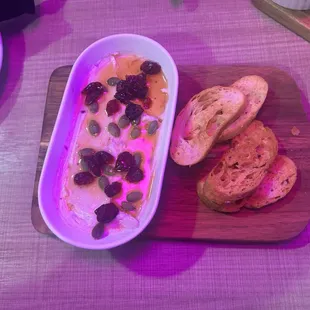 fig berry goat cheese spread (my fav!)