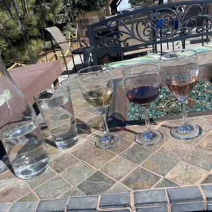 Happy hour wine flight