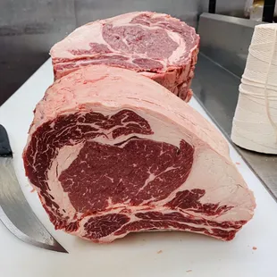 Fresh meat cut daily.