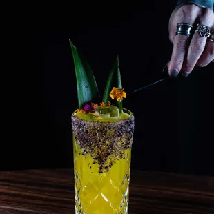 dessert, drink
